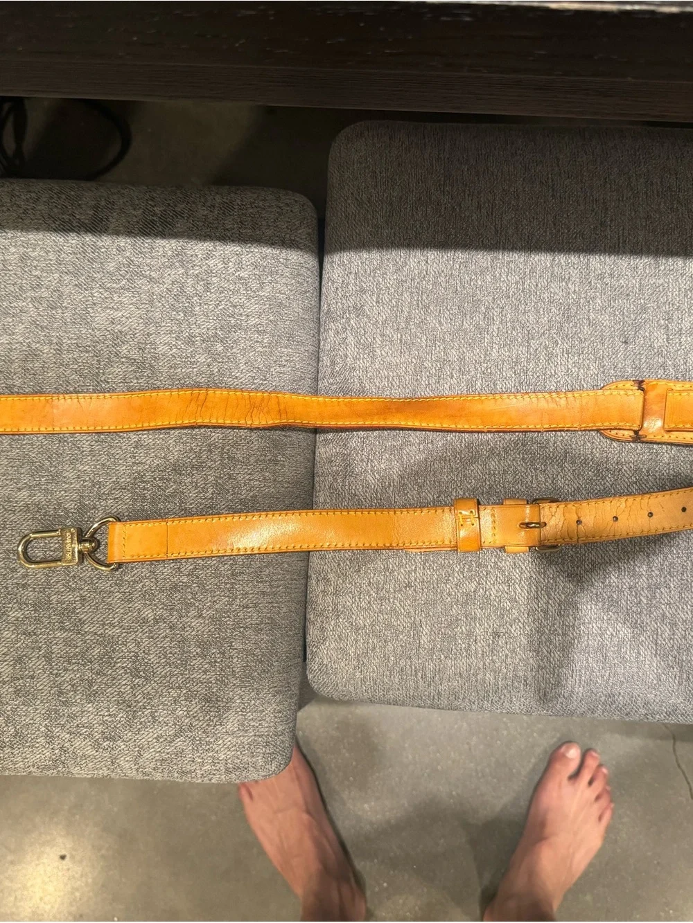 Louis Vuitton Keepall Leather Adjustable Shoulder Strap